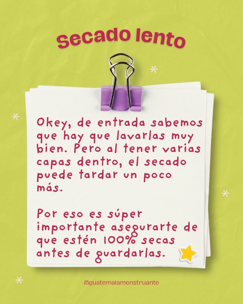 Instagram post from guatemalamenstruante. This post is in position 5.