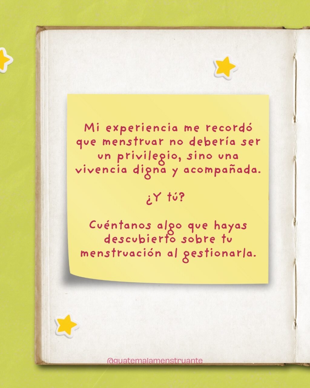 Instagram post from guatemalamenstruante. This post is in position 6.