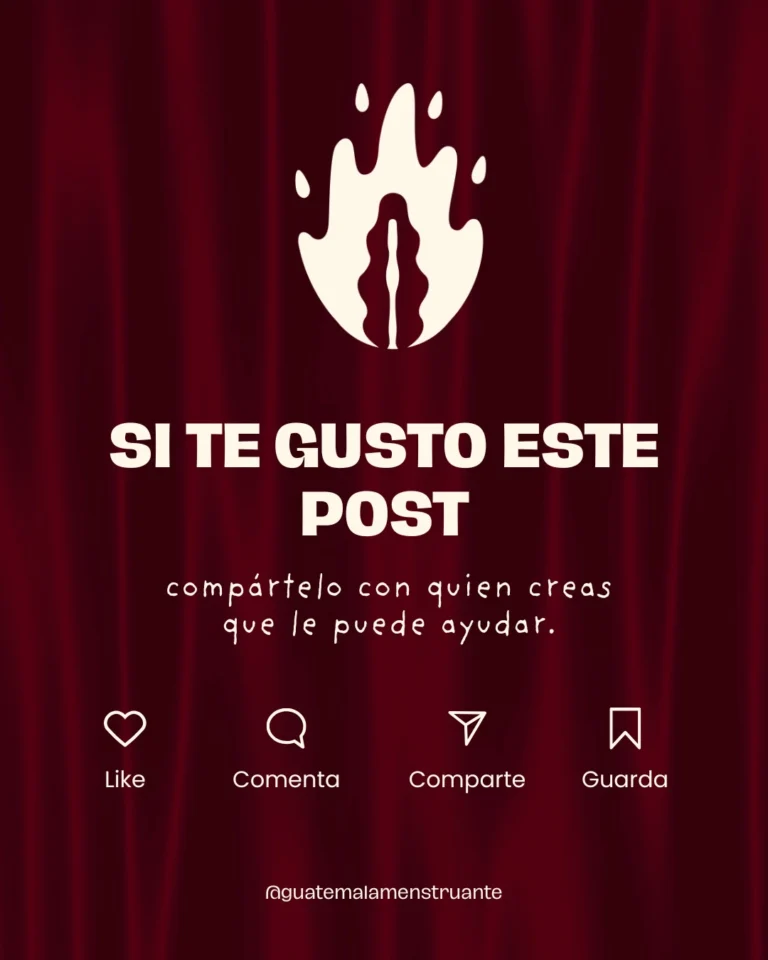 Instagram post from guatemalamenstruante. This post is in position 6.